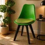 Jazub Tulip Black Metal Stand Chair - 1070 - Image 4
